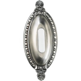 Craftmade BSOO-AP Designer Surface Mount Oval Ornate Lighted Doorbell LED Push Button, Antique Pewter (4.93"H x 2.13"W)