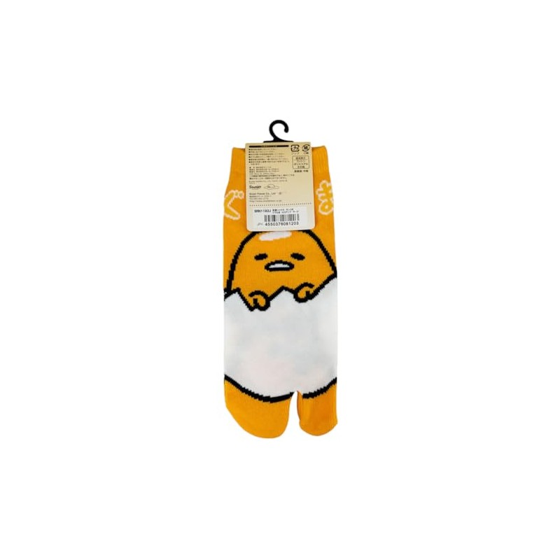 Gudetama Men's Tabi Socks/Logo Up Large Sanrio