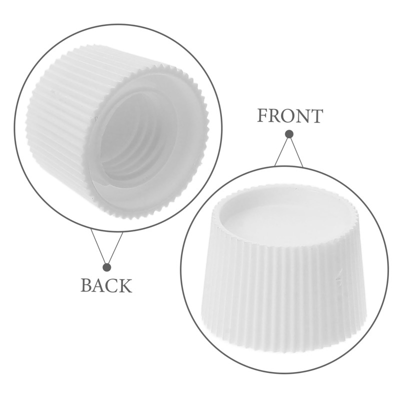 minkissy Screw-in Toothpaste Lid 100pcs Plastic Toothpaste Caps for Travel