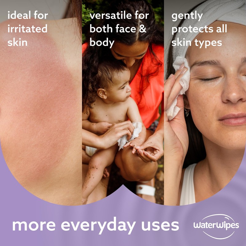 WaterWipes Soothing Clean Baby Wipes, 99% Water-Based Formula with Botanical