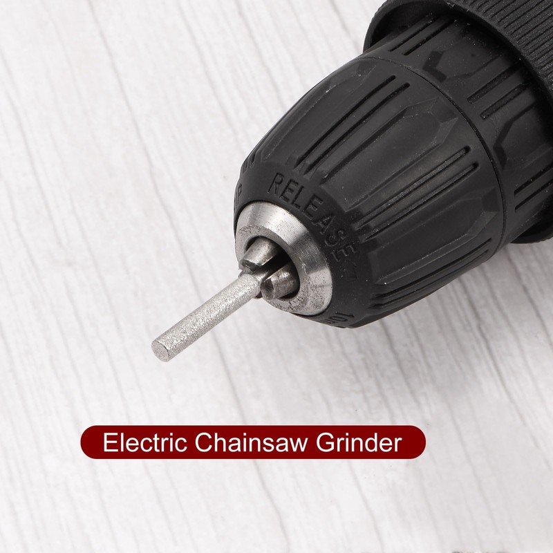 sourcing map 5pcs Diamond Chainsaw Sharpener Bits 5/32" 4mm Cylinder