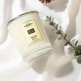 fcecan Natural Candles | Blue Wind Chime Candle | Essential Oils and 100% Pure Soy Wax Candle | 100% Cotton Lead-Free Wick - Luxury Air Freshening Jar Candles - Perfect Home Decor, White, XCY-001