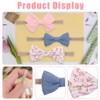 BIRLOZA Pack of 3 Baby Headband Bow Hair Bands Baby