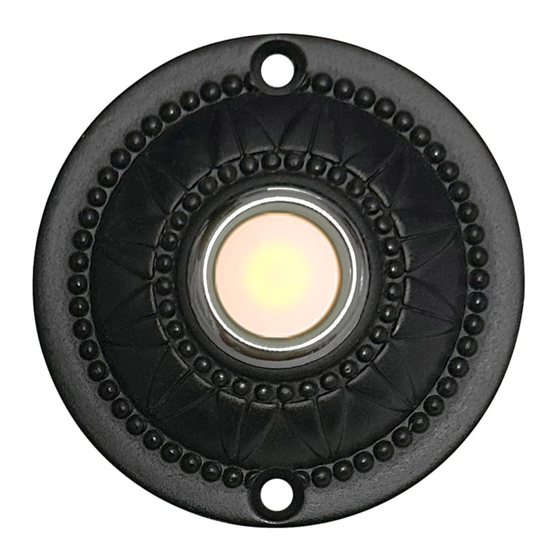 WESUA Wired Iron Classic LED Lighted Doorbell Push Button Switch