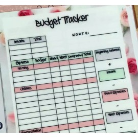 Handmade Monthly Budget Spending Tracker Dashboard Insert for use with MINI Happy Planner