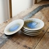 COTONOHA Mino Ware Ceramic Plates Set of 5, 5.5-Inch Japanese