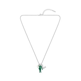 Lacoste Umpire - Charm Pendant Necklace for Men and Women – Stainless Steel Jewelry, Adjustable – Stylish and Bold Design, Fashion Accessory – Gift for Him and Her