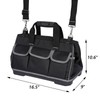 Heavy-Duty Tool Bag with 16 Pockets, 16-Inch Waterproof Tool Organizer