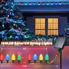 iBaycon Solar C9 Christmas Lights Outdoor, 65FT 100LED C9 Strawberry