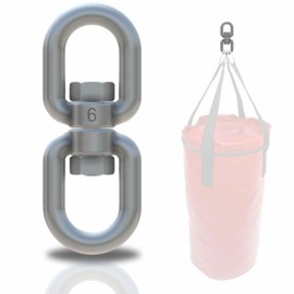 PinPro A4 Stainless Steel Swivel | 8 x 88 mm - 1 Piece | 2000 kg Breaking Load | Rustproof AISI 316 Swivel Shackle | 360° Rotating Eyelets (Eye/Eye) for Punch Bag or Hanging Chair