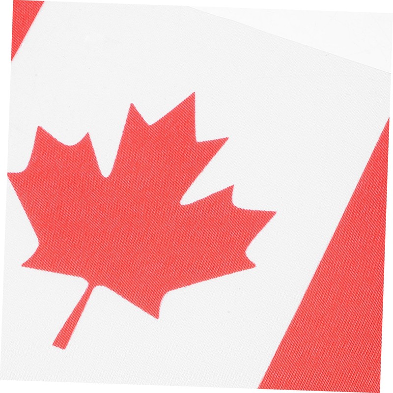 Operitacx Small Canada National Flag with Base Polyester Miniature Desk