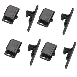 Decorite 5838-4 Pack - RV Cabinet Door Black Push Latch Grabber - Holder- 5lb - C3-805 - H315
