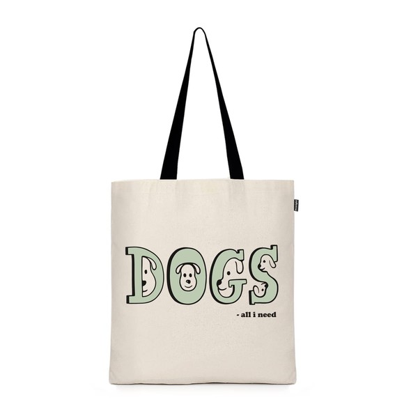 [Eco Right] ショッピングバッグ。 ショッピングバッグ Dog Love