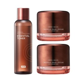 Jaminkyeong 오리지날 달팽이크림 50ml 2개 + 멀티 퍼펙션 에센셜 토너 150ml Original Snail Cream 50ml x 2 + Multi-Perfection Essential Toner 150ml
