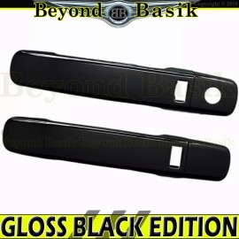 Torox For 2005-2012 Nissan Frontier GLOSS BLACK Door Handle COVERS SMT+Mirror+Tai