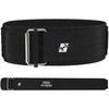 ProFitness 4 Inch Wide Weight Lifting Belt (Medium, Black/White)