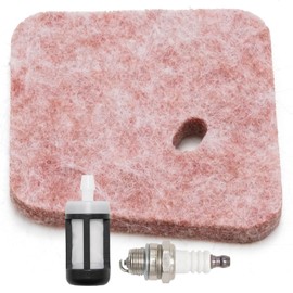 MospdyGear 4140 124 2800 Air Filter Fuel Filter Spark Plug, Replacement for Stihl FC55 FS38 FS45 FS46 FS55 HS45 KM55 HL45 String Trimmer, Replaces 41401242800