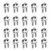 sourcing map 20 Pcs M6 Stainless Steel Wire Rope Clip