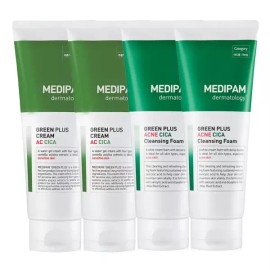 Medipham 메디팜 시카 수분진정 크림 220ml 2개+클렌징폼 220ml 2개 /주름개선+미백 기능성화장품 Medipharm Cica Moisture Soothing Cream 220ml 2pcs + Cleansing Foam 220ml 2pcs / Anti-wrinkle + Whitening Functional Cosmetics