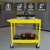 HPDMC 30in Large Steel Service Cart - Yellow - Utility