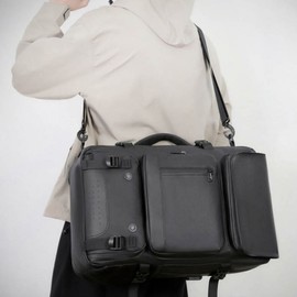 Business trip bag backpack travel bag black color big size multipurpose business trip bag Black