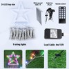 Flacchi Christmas Lights Outdoor with ‎Remote -16.7Ft Waterfall Tree Decoration
