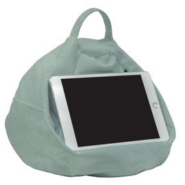 Rooms By Me Mint Velor Tablet Stand Cushion for Tablets, eReaders, Smartphones and Books with Accesories Pocket | UK Made | Over 50 Designs