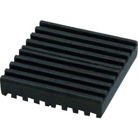 Light Double-Sided Anti-Vibration Padded Rubber 10 × 100 mm Split Corners WBG10 – 10 
