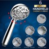 FREZZEL High Pressure Shower Head With Handheld Spray 6 Settings