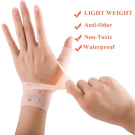 Atmungsaktive Gel-Handgelenk- und Daumenbandage für rechte und linke Hand, lindert Schmerzen im Handgelenk und Daumen, einschließlich Arthritis, Rheuma