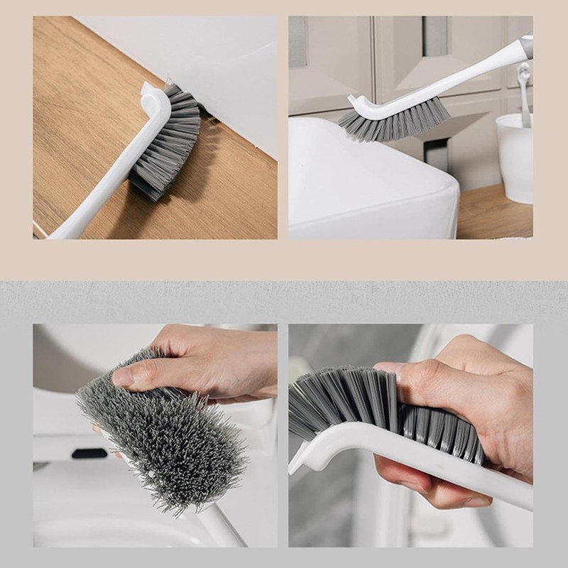 Genérico Bathtub Cleaner Brush Grout Scrubber with Non-Slip Handle