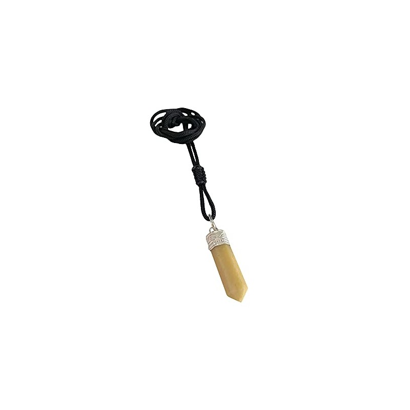 VIE VIE Pencil Pendant, 25-30mm (Yellow Aventurine)