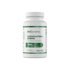 BioDynamx Phosphatidylserine | 90 Highly Effective Vegan Phosphatidylserine Capsules - 100mg Active Phosphatidyl Serine Per Serving | GMO, Gluten and Dairy Free | Made in the UK