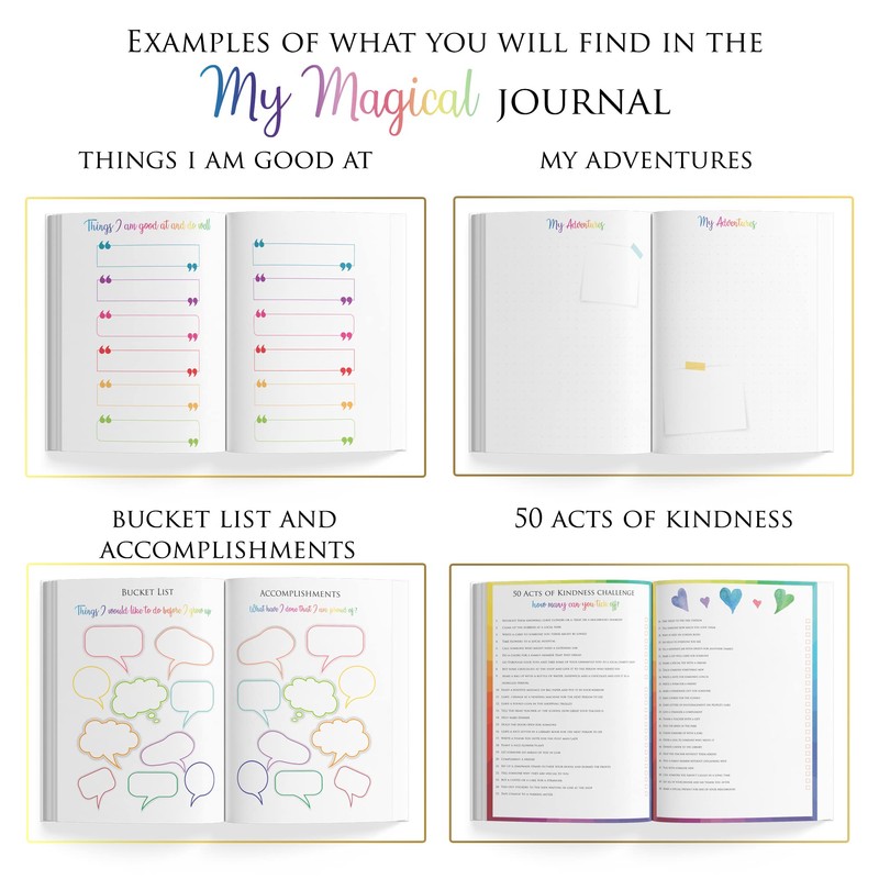 Journal for Kids Aged 5-12 - Daily Diary for Girls