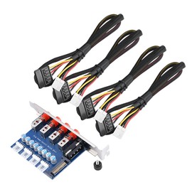 Hard Drive Power Switch Module for 120mm Full Height Expansion Position SATA 15P/IDE Interfaces Optical Drive. Power On or Off HDDs as Wish for Desktop PC Computer