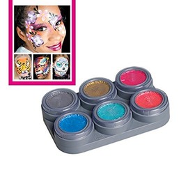 GRIMAS Pearl Water Make-Up Theatre Make-Up Children's Make-Up Palette Make-up Instructions