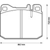 Jurid 571372J Brake Pad Set, disc brake pad set (4