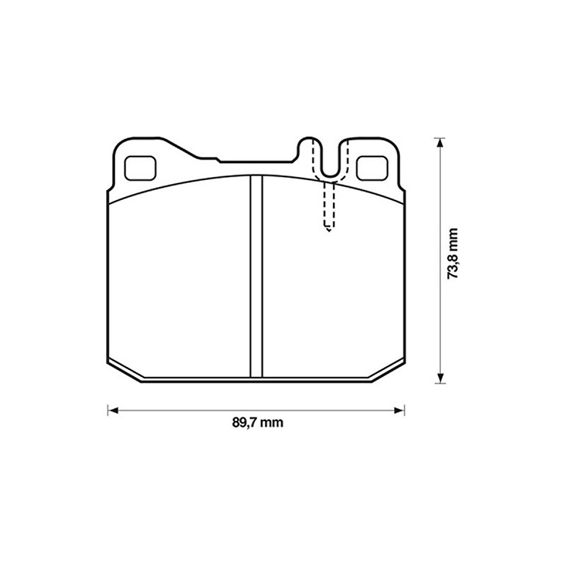 Jurid 571372J Brake Pad Set, disc brake pad set (4