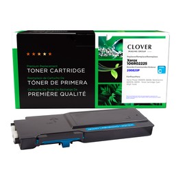 Clover Remanufactured Toner Cartridge Replacement for Xerox 106R02225 | Cyan | High Yield
