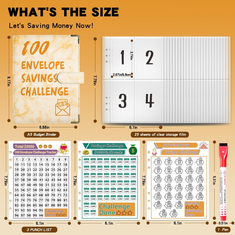 Budget Planner, German Budget Planner, Money Organiser with 100 Binder