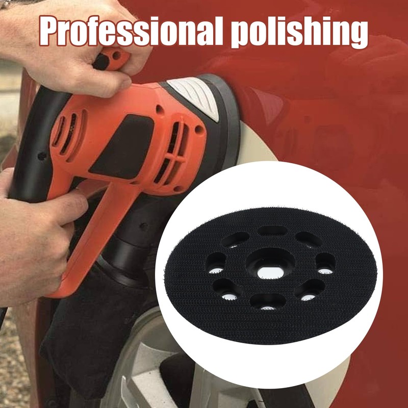 Ollanoos 125mm Sander Backing Pad Replacement Kit, 8 Holes Sanding