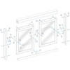 Basco ECPPDLX51BN framed sliding shower door parts, Brushed Nickel