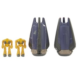 Buzz Lightyear HHJ96 Superspeed Series Zyclops Space Capsule Battle Wounds and Zyclops Figure, Approx. 10 cm Long Vehicle and Over 4 cm Figure, Toy for Children from 4 Years