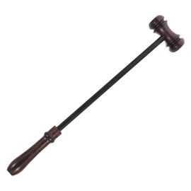 NUOBESTY Judge Gavel for Courtroom Use Solid Auction Hammer Practical Lawyer Tool for Judgements Sound Resonance for Legal Settings and Events
