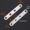 4PCS Door Hinges, 57mm x 16mm, 360 Degree Rotation Hidden