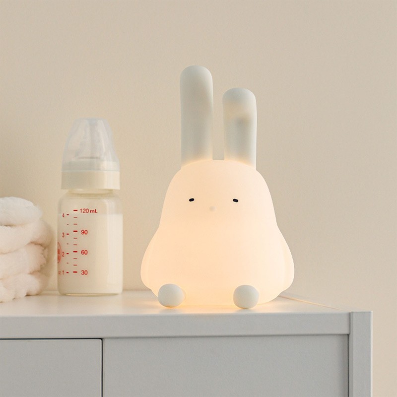 Bunny Night Light Warm Light Timed Dimmable Folding Hanging Ear