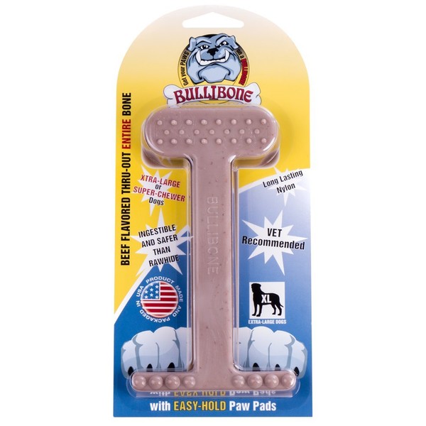 Bullibone Nylon Dog Chew Toy Nylon Bone - Improves Dental