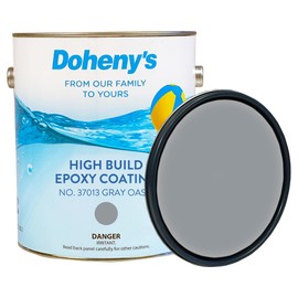 Doheny's Pro-Grade High Build Self-Priming Epoxy Swimming Pool Paint | Formulated for Excellent Stain, Chemical, and Abrasion Resistance | VOC Compliant (Gray Oasis)