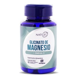 Glicinato De Magnesio + Omega 3 | 60 Capsulas Vcaps® Natgel - Sin Sabor