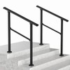 LOVMOR 2 Pack 3 Step Hand Rails for Outdoor Steps,